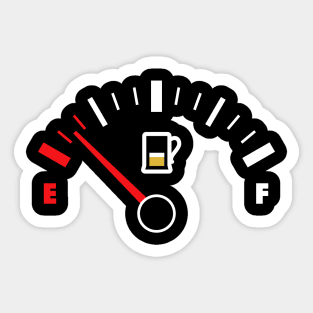 Beer Empty Fuel Sticker